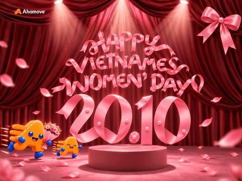 Ahamovement | Pha chút ngọt ngào, trao ngàn yêu thương - 20/10 tại Ahamove